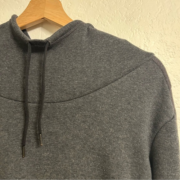 Athleta Charcoal Gray Scoop Neck Hoodie, Size S - Picture 2 of 9